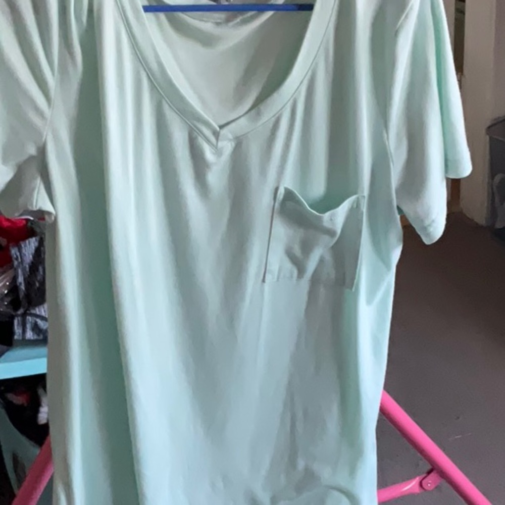 Teal shirt